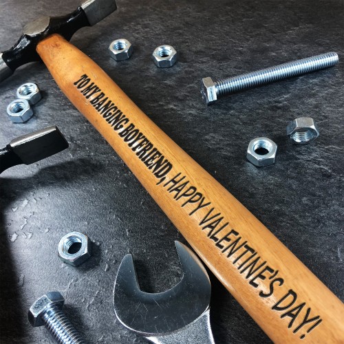 Funny Gift For Boyfriend On Valentines Day Engraved Hammer Joke