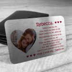 Beautiful Valentines Anniversary Gift Personalised Photo Card