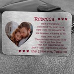 Beautiful Valentines Anniversary Gift Personalised Photo Card