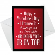 Funny Rude Card For Valentines Day A4 Card For Boyfriend