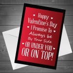 Funny Rude Card For Valentines Day A4 Card For Boyfriend