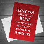 Rude Valentines Day Card For Him Joke Card For Boyfriend Husband