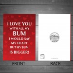 Rude Valentines Day Card For Him Joke Card For Boyfriend Husband