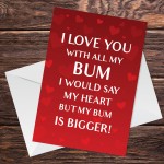 Rude Valentines Day Card For Him Joke Card For Boyfriend Husband