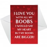 Rude Valentines Card For Your Boyfriend Funny Valentine's Card