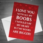 Rude Valentines Card For Your Boyfriend Funny Valentine's Card