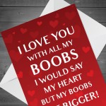 Rude Valentines Card For Your Boyfriend Funny Valentine's Card