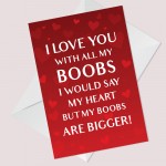 Rude Valentines Card For Your Boyfriend Funny Valentine's Card