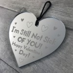 Valentines Gifts For Boyfriend Husband Funny Engraved Heart Joke