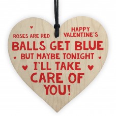 Valentines Funny Rude Heart Gift For Husband Boyfriend Novelty