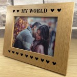 Novelty Anniversary Valentines Day Gift Wood Photo Frame