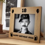 Personalised 18th 21st 30th Birthday 7x5 Frame Gift For Him