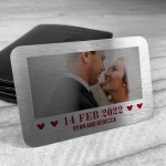 Valentines Day Gift Personalised Photo Wallet Card Gift For Him