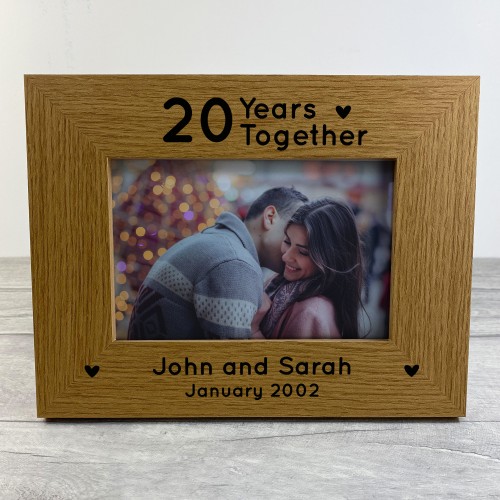 1st 2nd 3rd 4th 5th 10th Anniversary Gift Personalised Frame