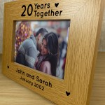 1st 2nd 3rd 4th 5th 10th Anniversary Gift Personalised Frame