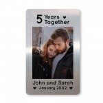 1st 2nd 3rd 4th 5th 10th Anniversary Gift Personalised Card
