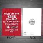 Funny Rude Valentines Card For Girlfriend Wife Joke Humour Card 