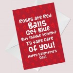 Funny Rude Valentines Card For Girlfriend Wife Joke Humour Card 