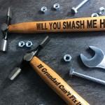 Funny Rude Engraved Hammer Valentines Anniversary Gift