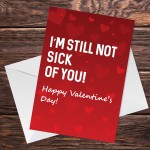 Funny Valentines Day Rude Card For Him Her Novelty Cards