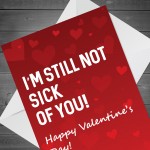 Funny Valentines Day Rude Card For Him Her Novelty Cards