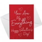 Valentines Day Card For Her Him Valentine's Card For Boyfriend