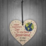 Valentines Gifts For Boyfriend Hanging Wooden Heart LOVE Gift