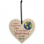 Valentines Gifts For Boyfriend Hanging Wooden Heart LOVE Gift