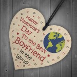 Valentines Gifts For Boyfriend Hanging Wooden Heart LOVE Gift