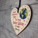 Valentines Gifts For Wife Hanging Wooden Heart LOVE Gift For Her