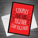 Joke Card For Valentines Day Anniversary Rude Funny Quote Card