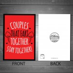 Joke Card For Valentines Day Anniversary Rude Funny Quote Card