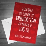 Hilarious Valentines Day Card For Him Her Rude Card For Men