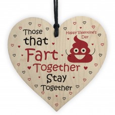 Funny Gift For Valentines Day Wood Heart Gift For Boyfriend