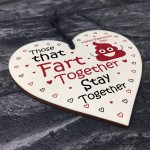 Funny Gift For Valentines Day Wood Heart Gift For Boyfriend