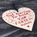 Funny Gift For Boyfriend Girlfriend Wooden Heart Gifts