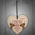 Valentines Day Funny Dog Heart Gift For Boyfriend Girlfriend