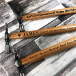 Engraved Personalised Hammer Gift For Boyfriend Husband