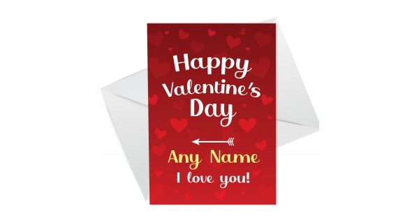PERSONALISED Valentines Day Card For Him Her LOVE Boyfriend Girl