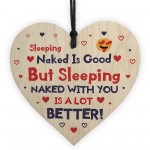 Wooden Heart Funny Rude Gift For Valentines Day Novelty