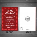 Valentines Card For Husband Poem Perfect Card For Him LOVE Funny