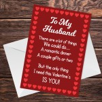 Valentines Card For Husband Poem Perfect Card For Him LOVE Funny