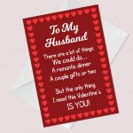 Valentines Card For Husband Poem Perfect Card For Him LOVE Funny