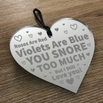 Valentines Gifts For Him Her Funny Poem Acrylic Heart Boyfriend