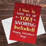 Funny Joke Valentines Day Card For Girlfriend Husband Boyfriend