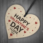 Happy Valentines Day Gift Wood Heart Gift For Him Her