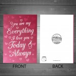 Anniversary Cards For Him Her Boyfriend Girlfriend MY EVERYTHING