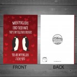 Anniversary Card For Him Her MY PENGUIN Card For Boyfriend