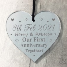 Our First Anniversary Together Gift Personalised Boyfriend