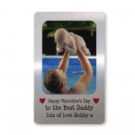 Valentines Gifts For Daddy Personalised Photo Wallet Card